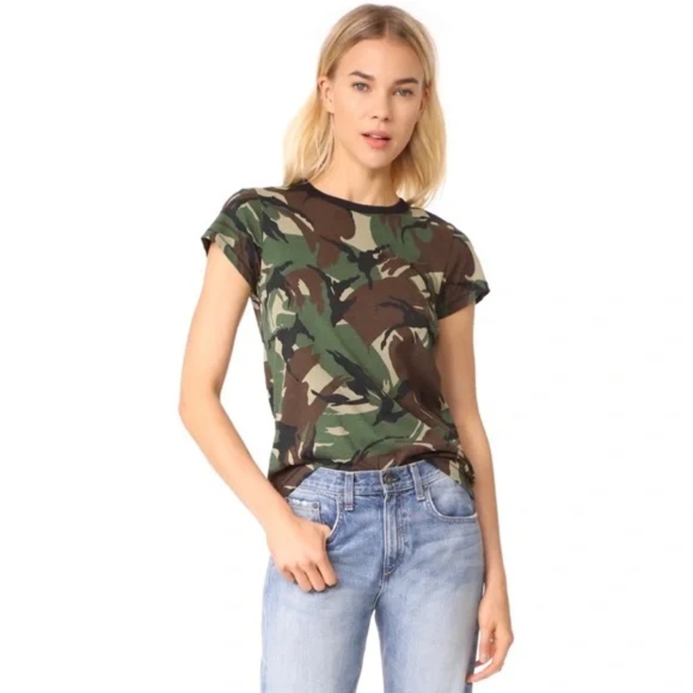 rag & bone/JEAN Camo Tee